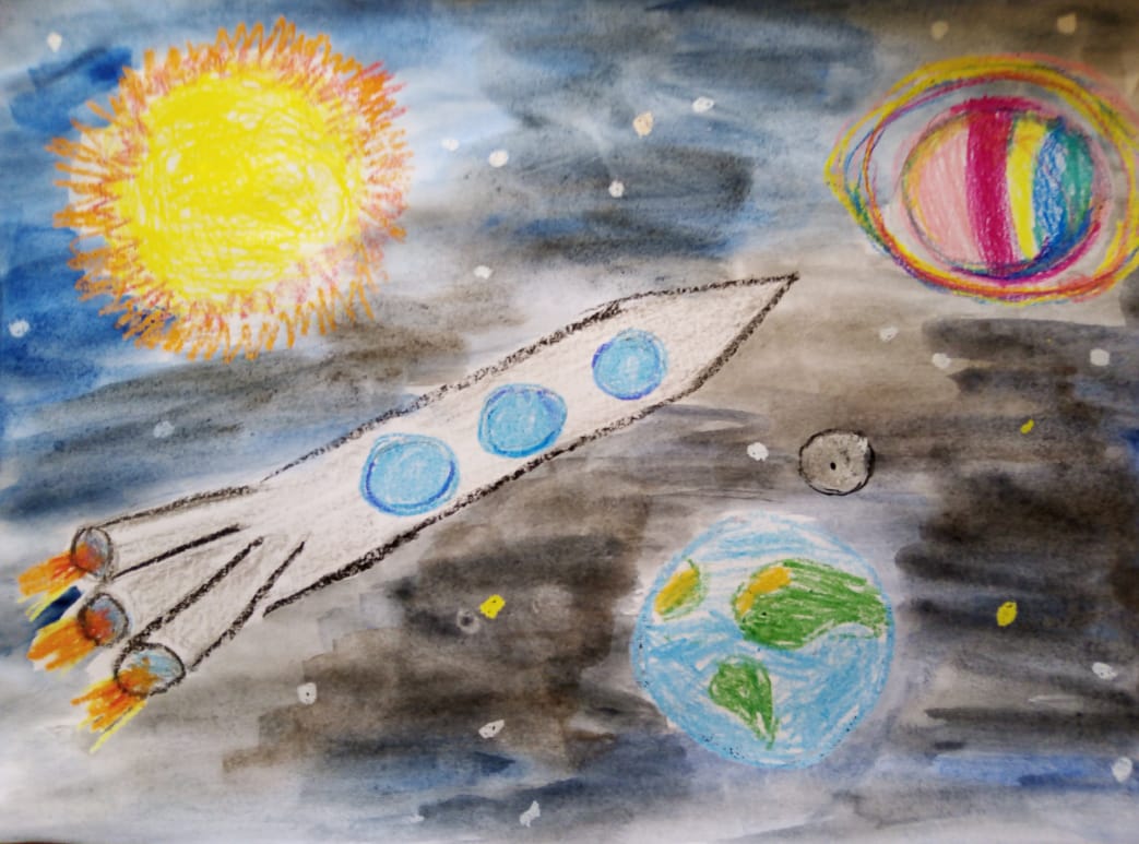 Про космос первый класс. Космос рисунок. Рисование космос. Космос глазами детей. Рисунок на тему космос.
