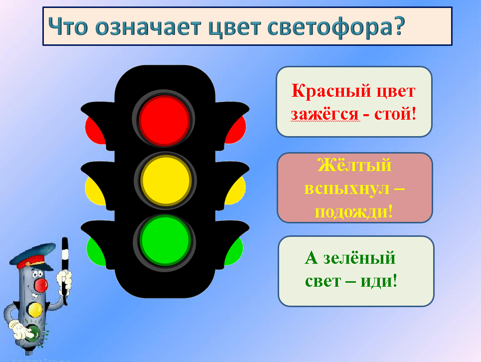 Выберите каких светофоров из данного списка нет на рисунке